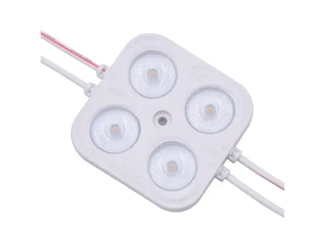 Injected LED modules on a chain, the type used to light channel letters and signage from inside
